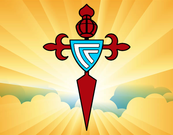Dibujo Escudo del Real Club Celta de Vigo pintado por edwa75