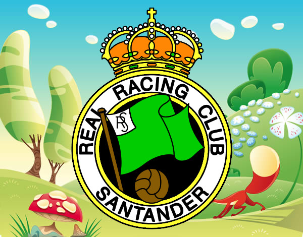 Dibujo de Escudo del Real Racing Club de Santander pintado por Edwa75