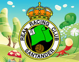Dibujo Escudo del Real Racing Club de Santander pintado por edwa75