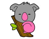 Dibujo Koala bebé pintado por pri_lapulg
