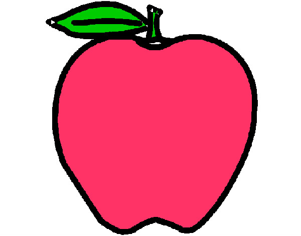 Dibujo de manzana pintado por Nidia- en  el día 02-05-13 a las  20:02:24. Imprime, pinta o colorea tus propios dibujos!