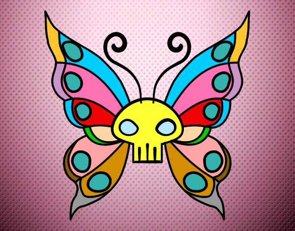 Dibujo Mariposa Emo pintado por Mirih 