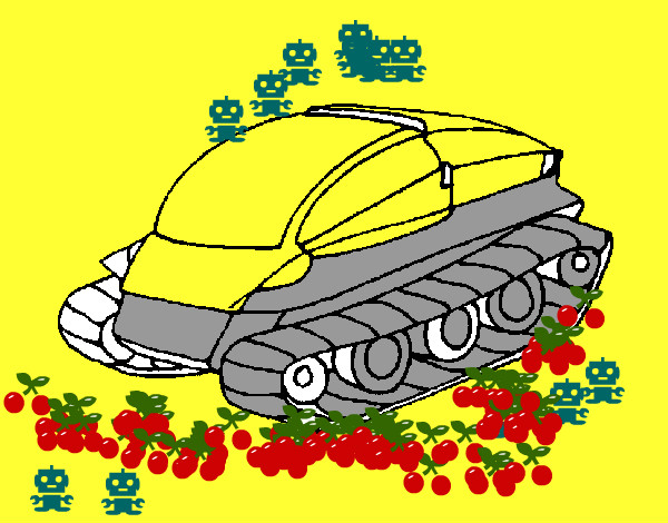 Dibujo Nave tanque pintado por gabandres
