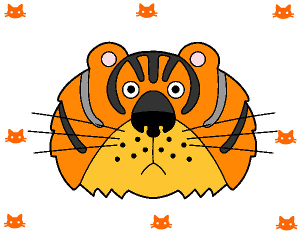 Dibujo Tigre III pintado por ValentinaJ