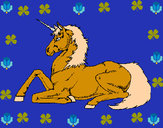Dibujo Unicornio sentado pintado por Macfuire