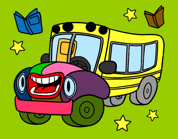 Dibujo Autobús animado pintado por Macfuire