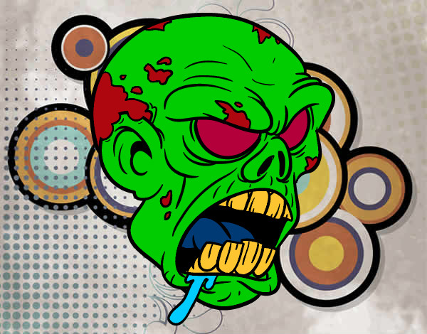 Dibujo Cabeza de zombi pintado por gabriel123