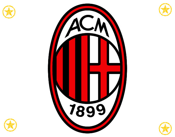 Dibujo Escudo del AC Milan pintado por gabriel123