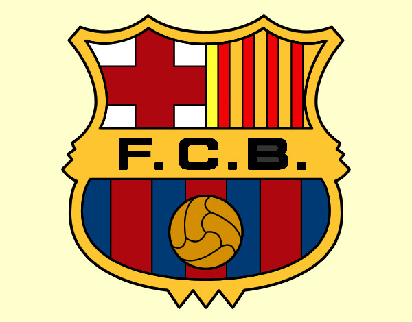 Dibujo Escudo del F.C. Barcelona pintado por gabriel123