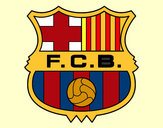 Dibujo Escudo del F.C. Barcelona pintado por gabriel123