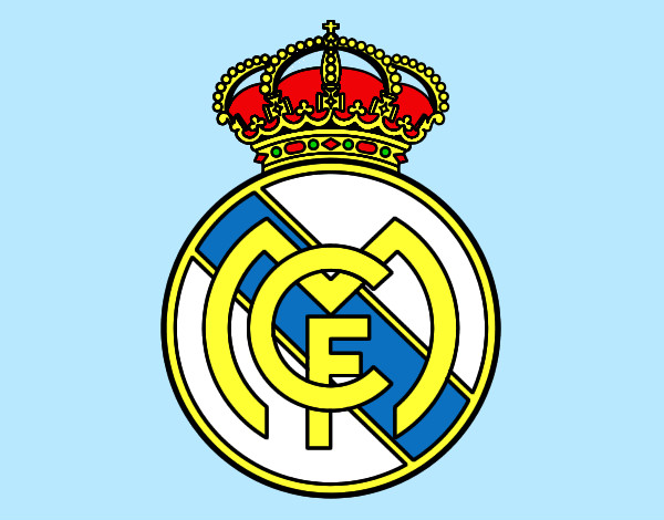 Dibujo Escudo del Real Madrid C.F. pintado por rogirin