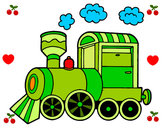 Dibujo Locomotora de vapor pintado por gabyta337