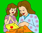 Dibujo Madre e hija pintado por kiitty