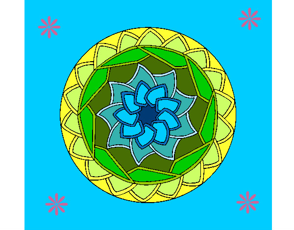 Dibujo Mandala 1 pintado por PalomaAnai