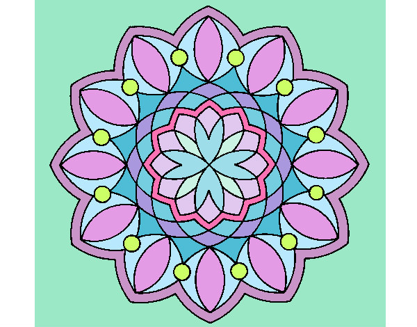 Dibujo Mandala 20 pintado por 123valen