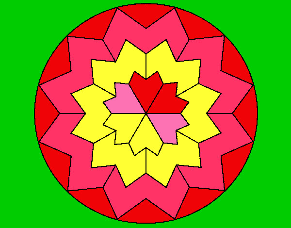 Dibujo Mandala 29 pintado por tucu