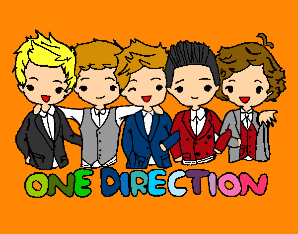 Dibujo One direction pintado por anchondo 