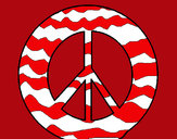 Dibujo Símbolo de la paz pintado por charito
