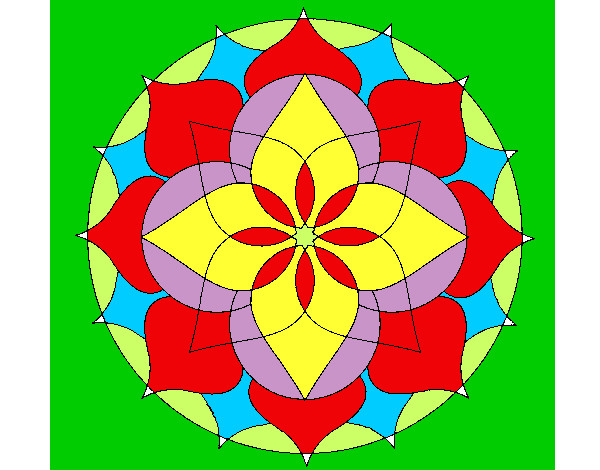 Dibujo Mandala 14 pintado por laguilar