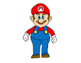 Dibujo Mario pintado por caro355