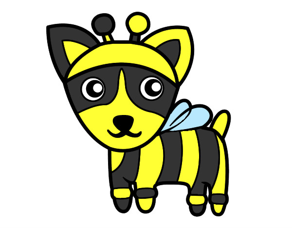 Dibujo Perro-abeja pintado por cleopatraw