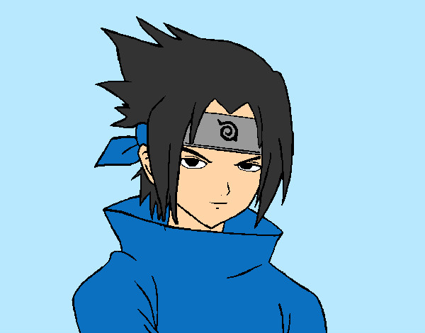 Dibujo Sasuke enfadado pintado por Jank