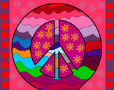 Dibujo Símbolo de la paz pintado por camgris