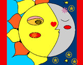 Dibujo Sol y luna 3 pintado por jdelope