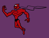 Dibujo Superhéroe poderoso pintado por martin0620