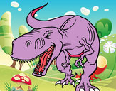 Dibujo Tiranosaurio Rex enfadado pintado por kiaraly_12