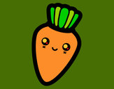 Dibujo Zanahoria sonriente pintado por macheli