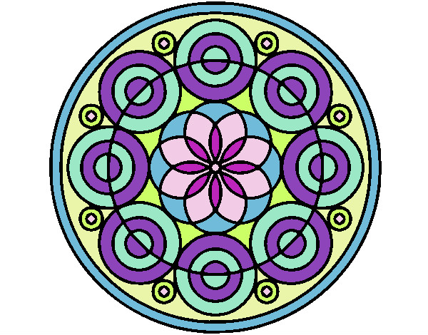 Dibujo Mandala 35 pintado por Aleibanez