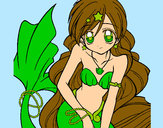 Dibujo Sirena 3 pintado por Anixulita