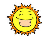 Dibujo Sol sonriendo pintado por Pamt