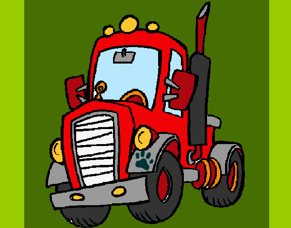 Dibujo Tractor pintado por AgustinaM