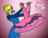 Dibujo Barbie y su vestido de ballet pintado por DiamondIre