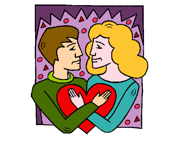 Dibujo Chico y chica enamorados pintado por dakava