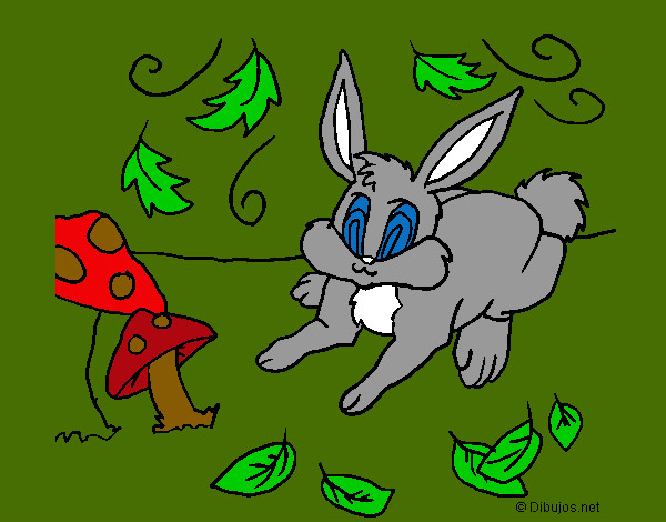 Dibujo Conejo 3 pintado por loti