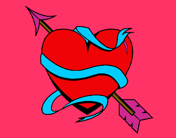 Dibujo Corazón con flecha III pintado por audreys