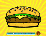 Dibujo Crea tu hamburguesa pintado por Marieta24