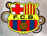 Dibujo Escudo del F.C. Barcelona pintado por Marieta24