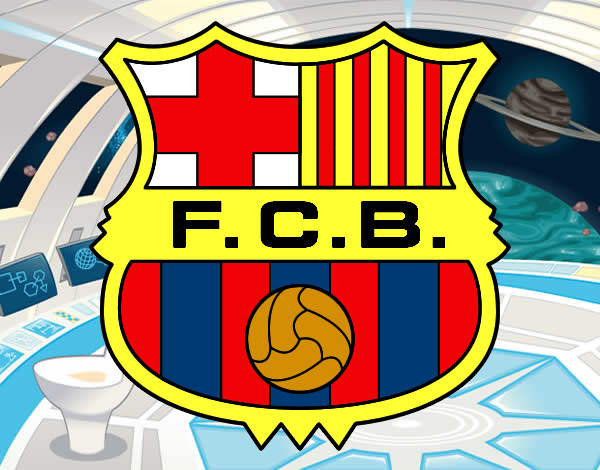 Dibujo Escudo del F.C. Barcelona pintado por Marieta24