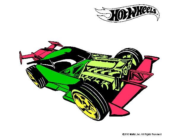 Dibujo Hot Wheels 9 pintado por rex654