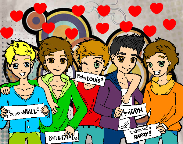 Dibujo Los chicos de One Direction pintado por Juliagm