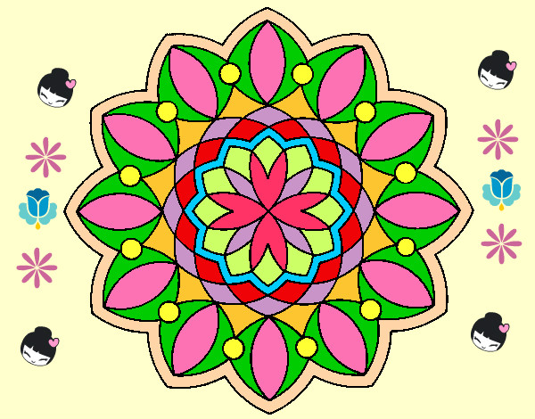 Dibujo Mandala 20 pintado por grillolate