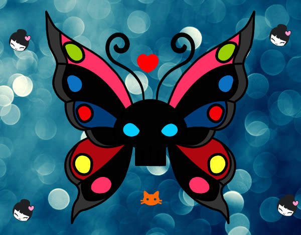 Dibujo Mariposa Emo pintado por dakava