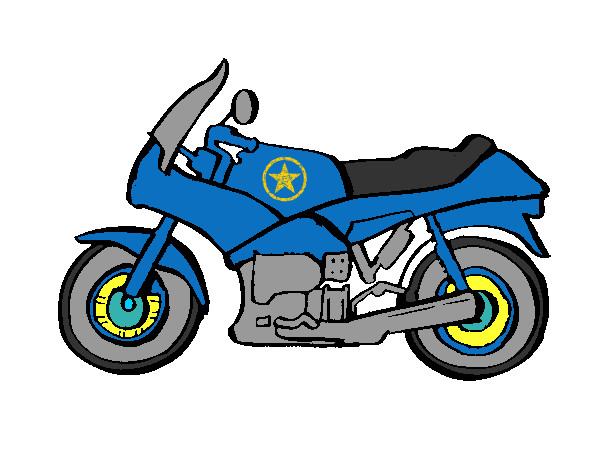 Dibujo Motocicleta pintado por cance