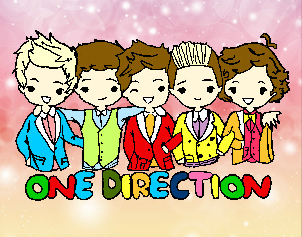 Dibujo One direction pintado por amyy