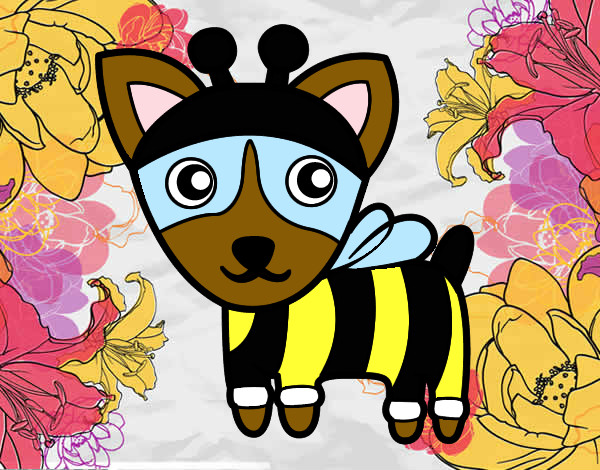 Dibujo Perro-abeja pintado por fanny3