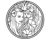 Dibujo Princesa del bosque 3 pintado por 0b250807